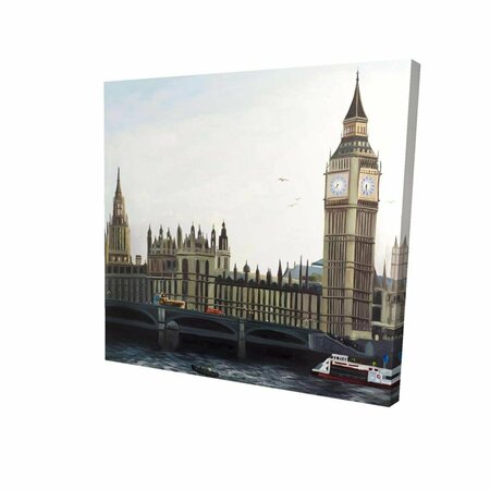 FONDO 16 x 16 in. Big Ben Clock Elizabeth Tower In London-Print on Canvas FO2787827